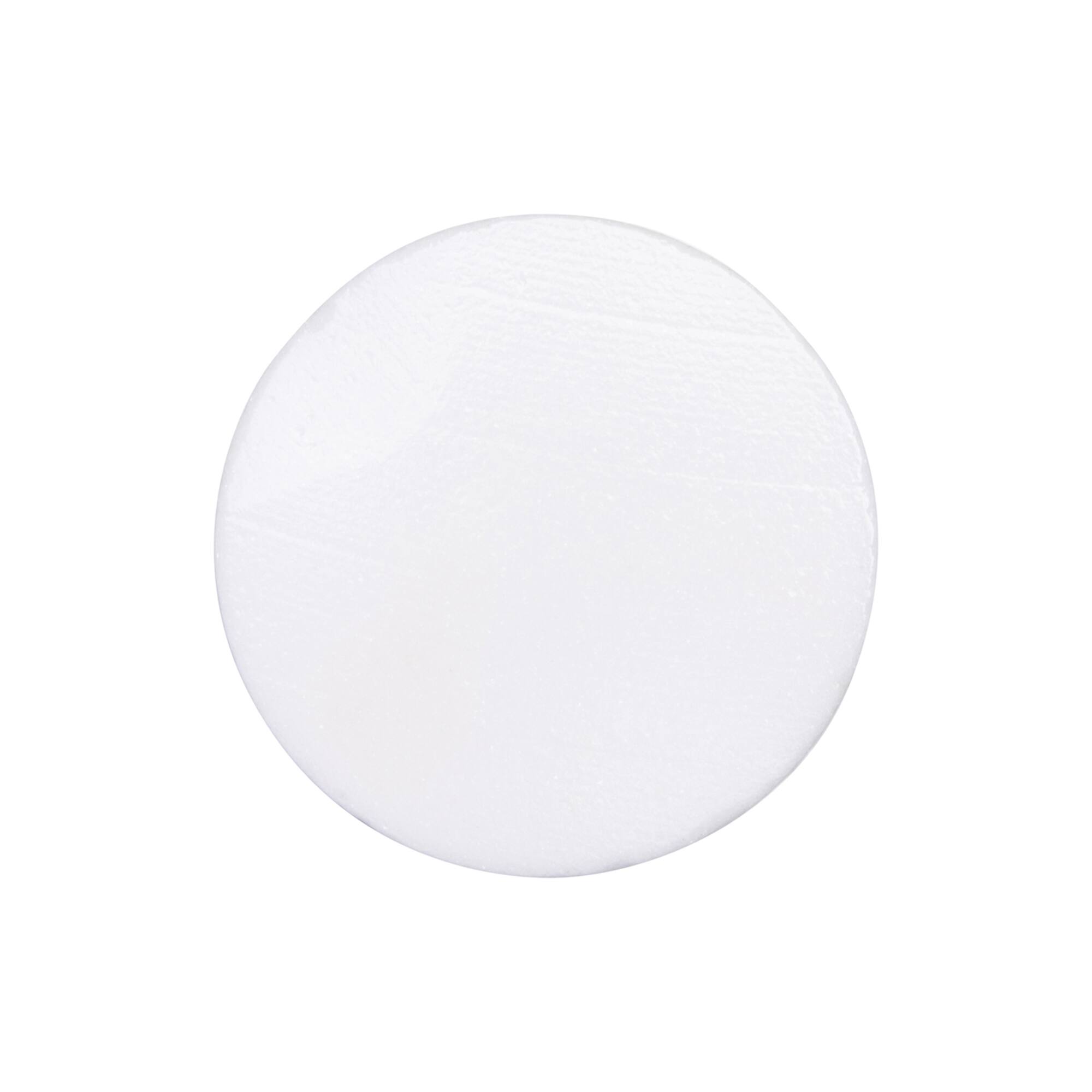 Craft Express 4ct. 3.93" White Coaster Marble With Cork Backing Round